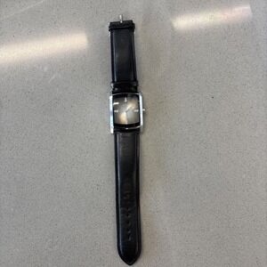 Armitron Men's Genuine Crystal‎ Accented Leather Strap Watch 20/4604BKGPBK